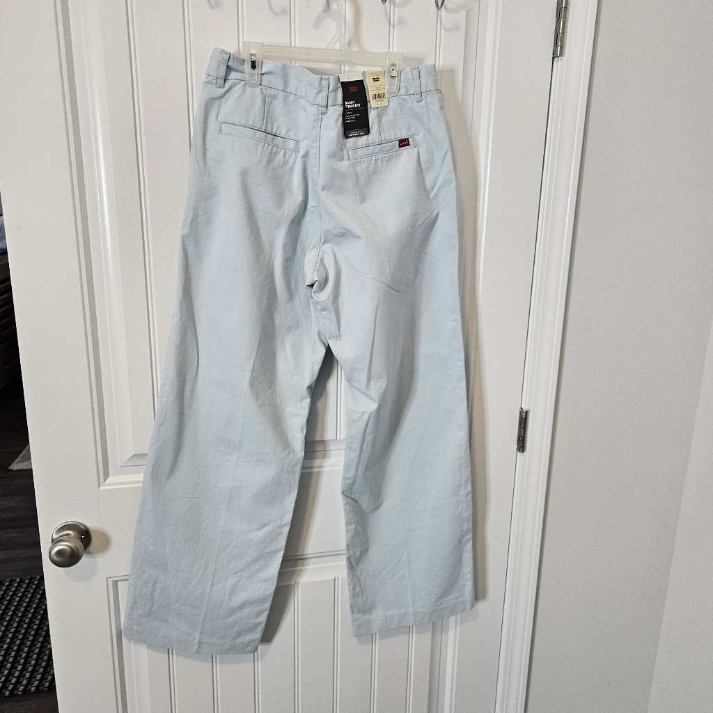 New Levi’s Baggy Trouser 30 X 31 Light Blue $108 Msrp Vintage 90’s Style Men